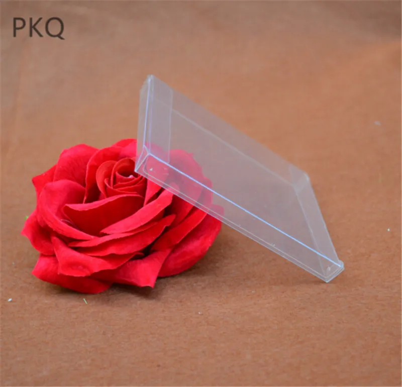 5 шт./лот маленькая коробка из ПВХ прямоугольная прозрачная для фото