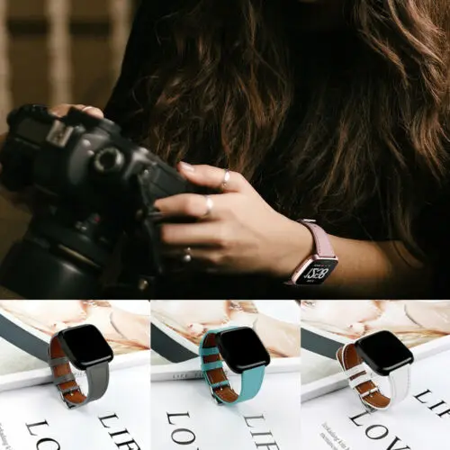 7 видов цветов роскошный ремешок для наручных часов из натуральной кожи Fitbit Versa