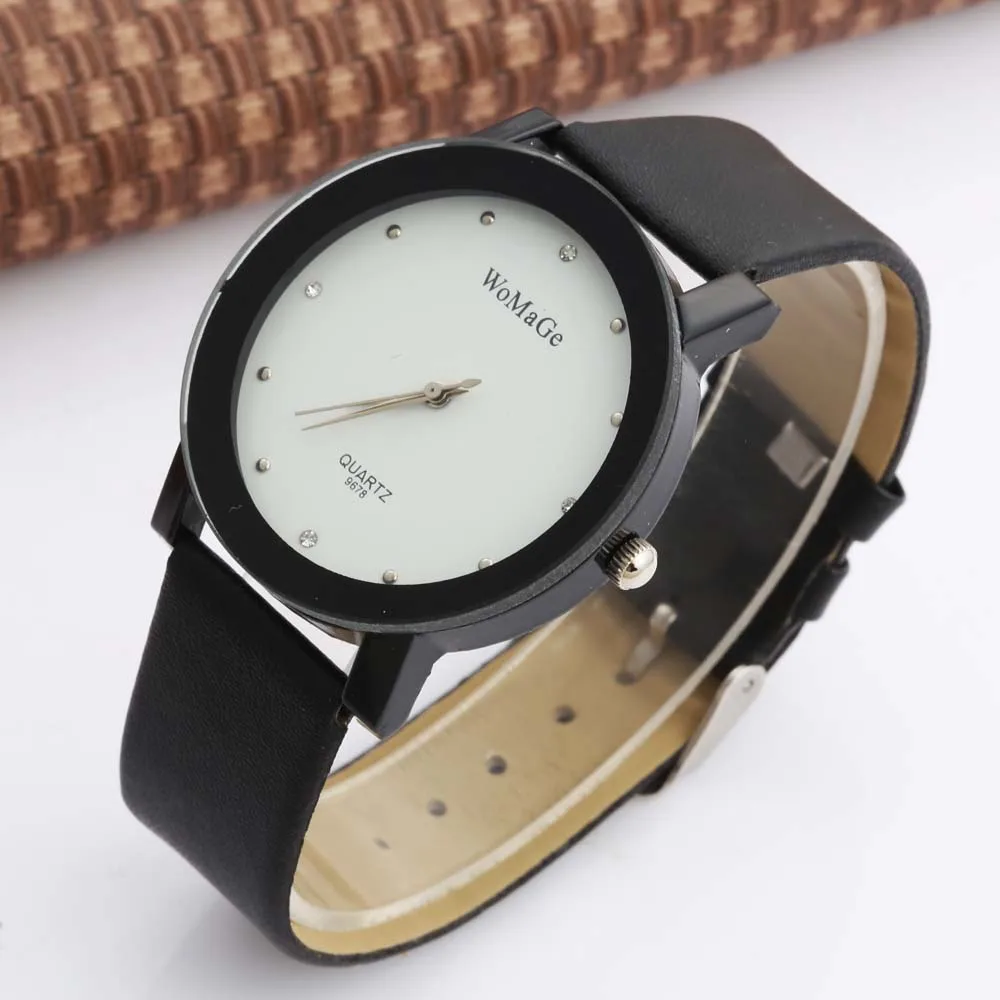 Women 's Casual Watches Leather Watchband Creative Glass Male Geneva Quartz Clock Luxury Brand Wristwatch 2020 relogio feminino |