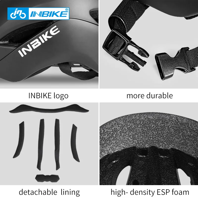 INBIKE City Road Cycling Helmet With Taillights Integrally-molded Men Women Bike BackLED Light For Bicycle Scooter | Спорт и