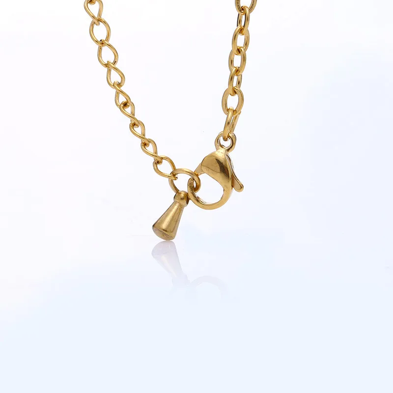 Золотой браслет с сердечком из нержавеющей стали, нежный подарок для подружки невесты, минималистичные украшения, тонкий браслет для сестры FCB012.