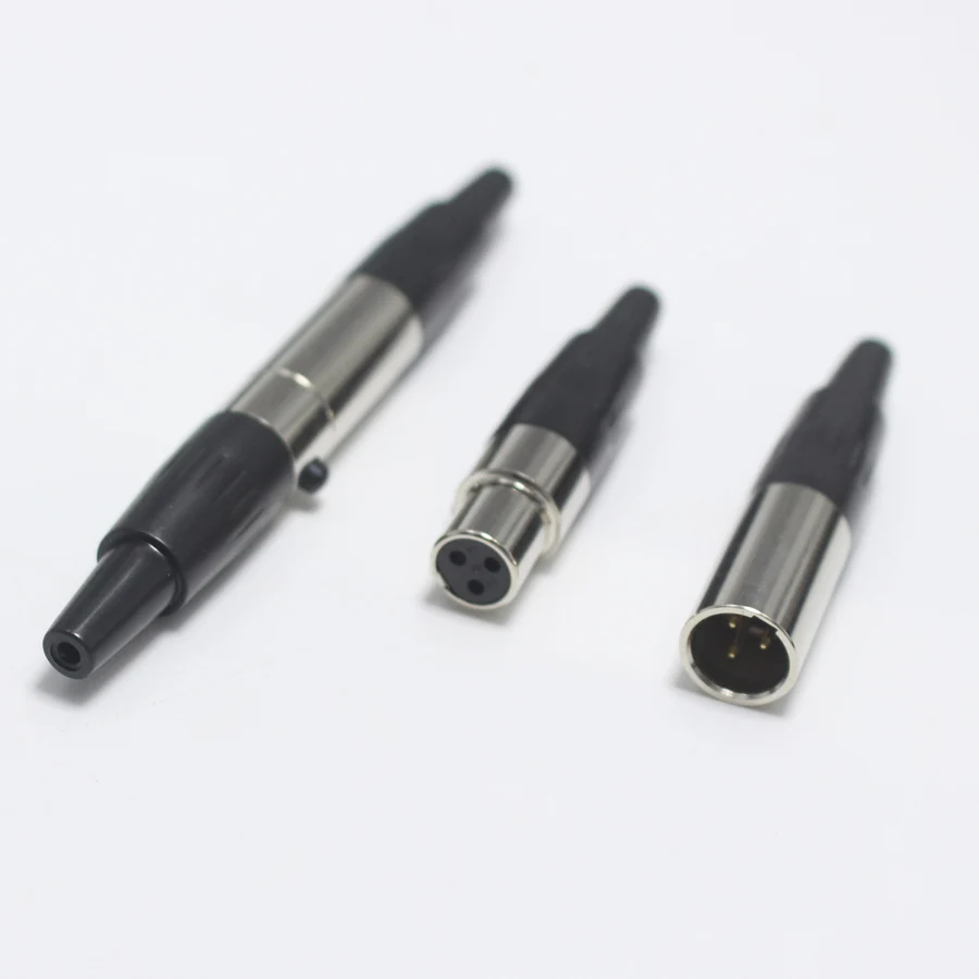 1 шт. Mini XLR 3 4 5 6 контактный штекер/гнездовой разъем маленький 3P Аудио для микрофона