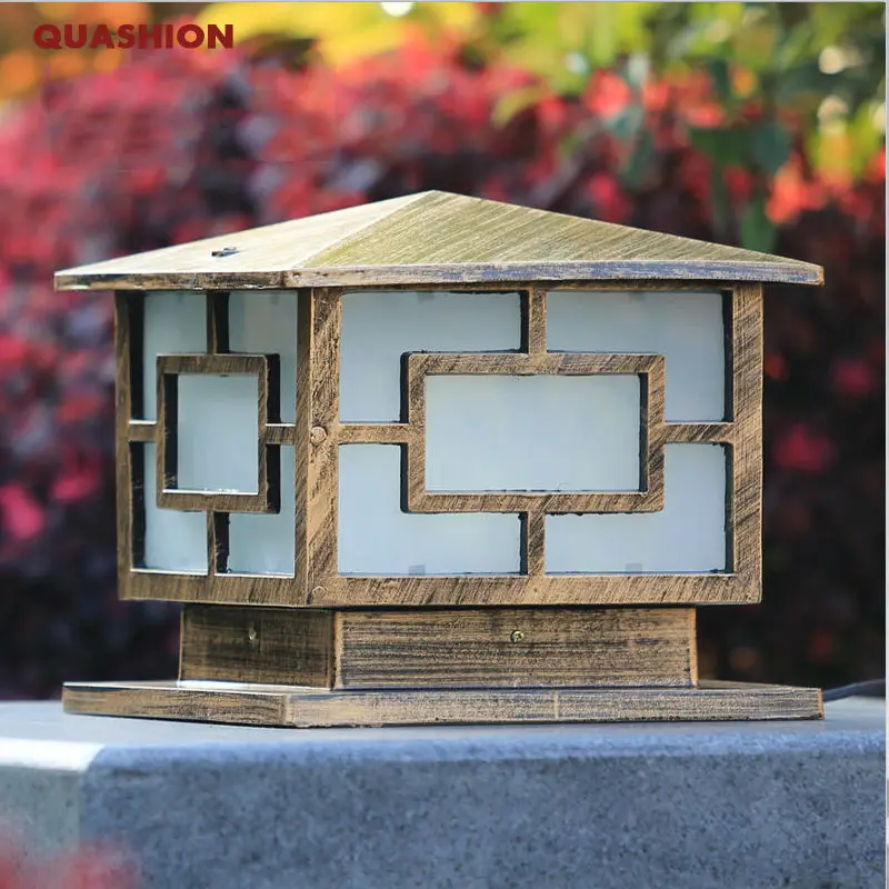 Водонепроницаемый алюминиевый литой столб лампа Европейский Дверной светильник