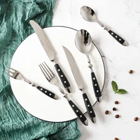 new korean star cutlery set stainless steel cutlery steak knife home accessories gift