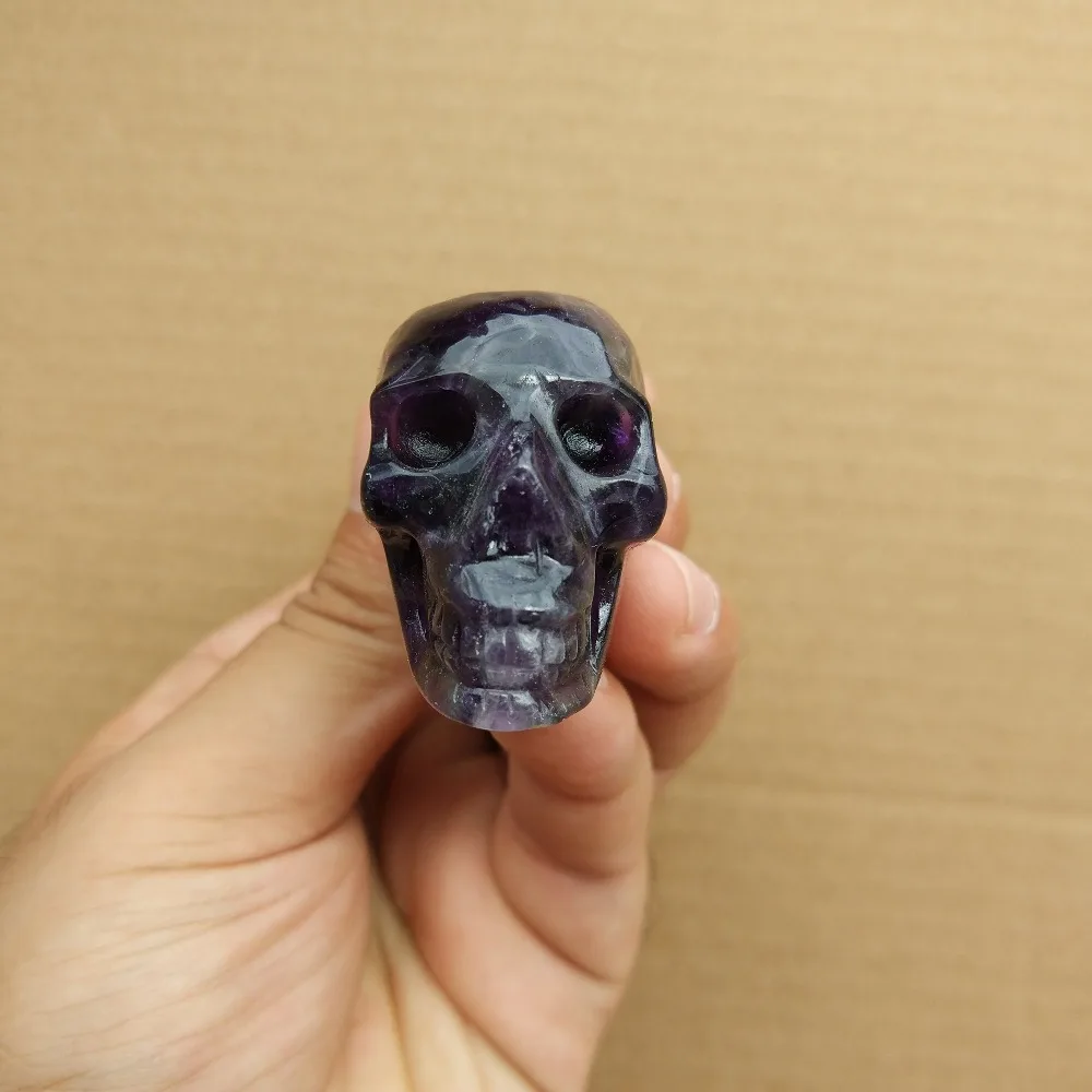 Ручная резьба Кристалл курительная труба уникальный череп форма для продажи |