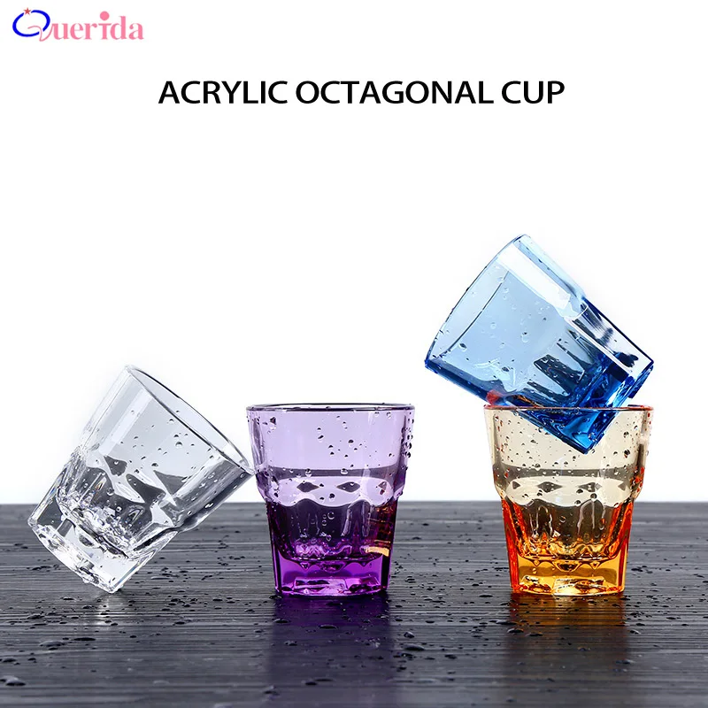 5 шт. акриловые Восьмиугольные кружки для виски|Бутылки воды| |