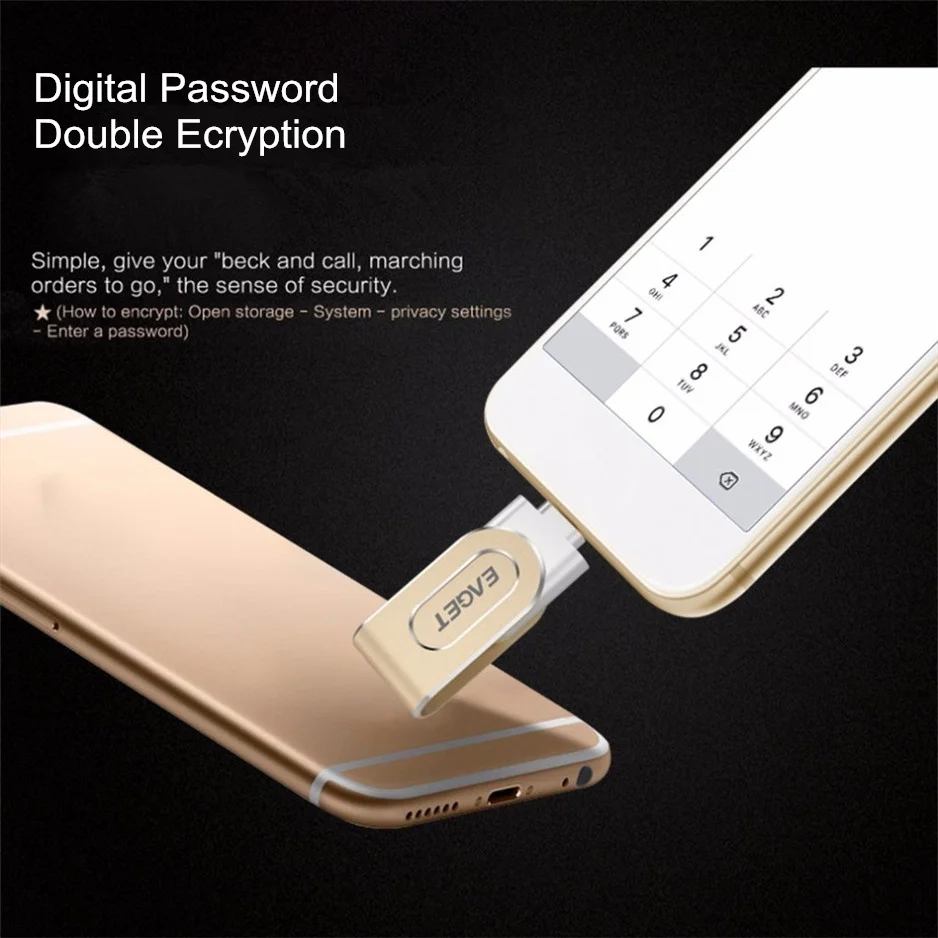 Eaget I80 USB флеш накопитель 64 ГБ/128 Гб OTG 3 0 Lightning MFI высокоскоростной для iPhone iPad PC|USB