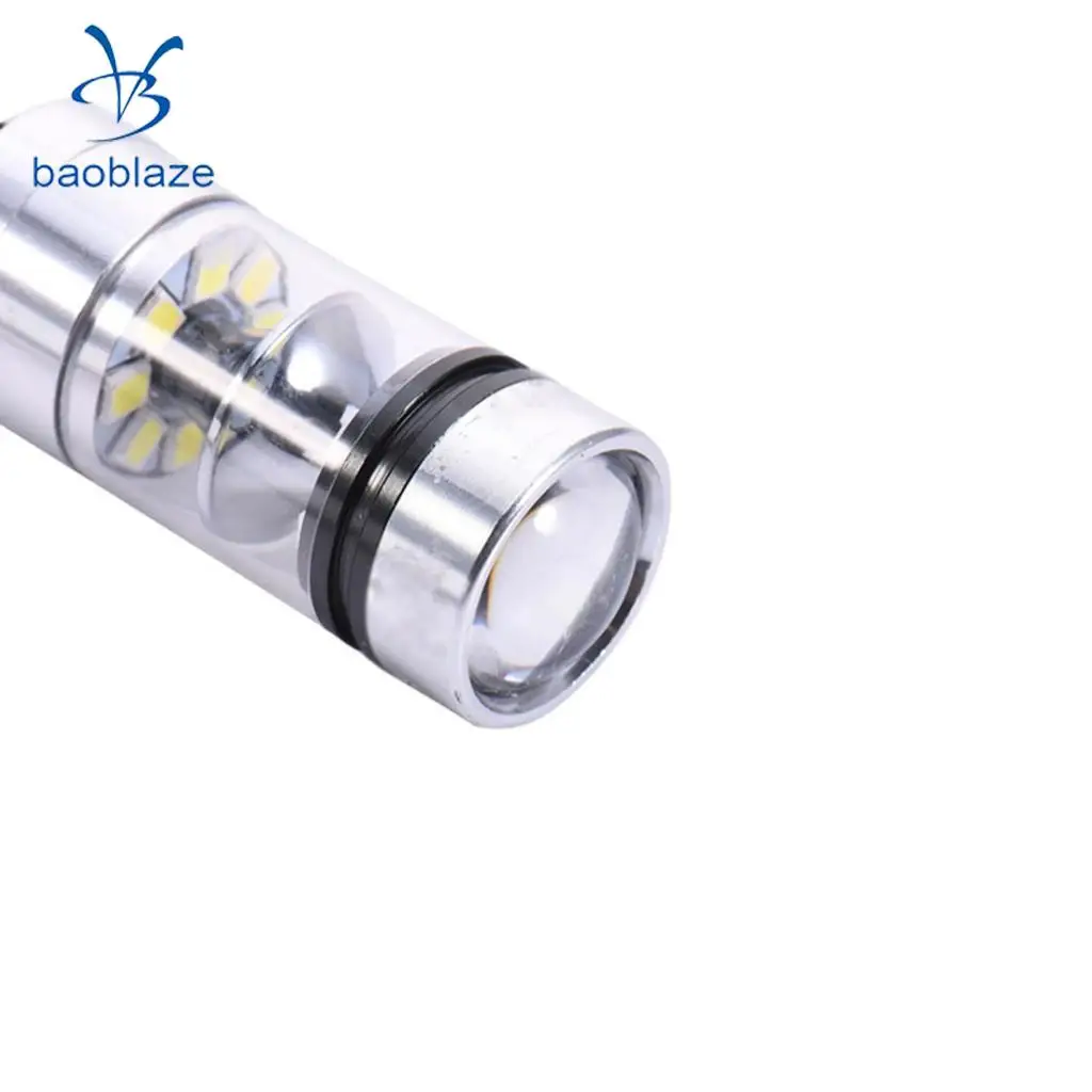 2 шт H3 8000K 100W высокомощный светодиодный противотуманный фонарь, дневные ходовые лампочки, голубой лед