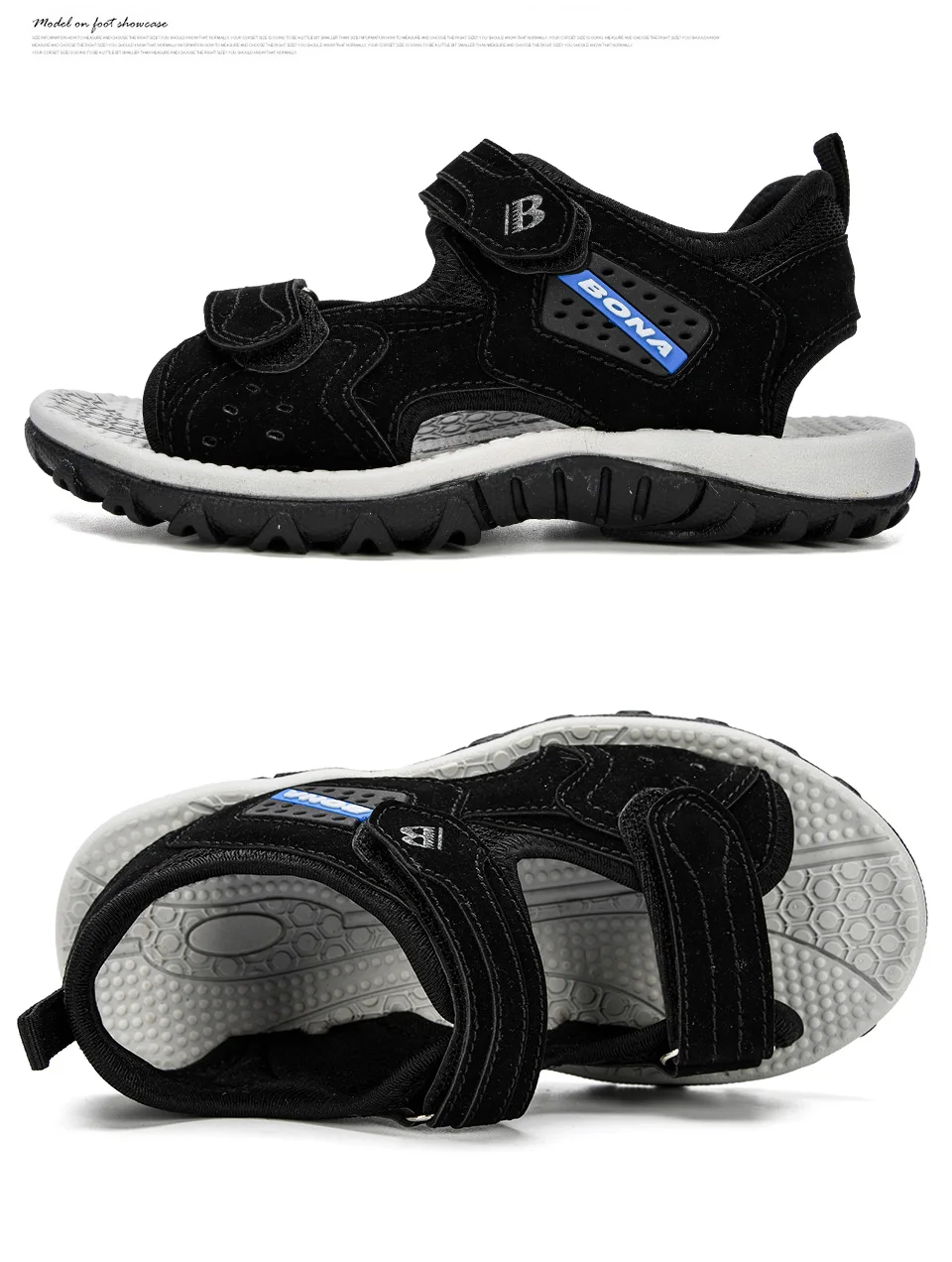 BONA Summer Kids Shoes Brand Open Toe Boys Sport Beach Sandals Orthopedic Arch Support Children Boys Sandals Shoes Comfy