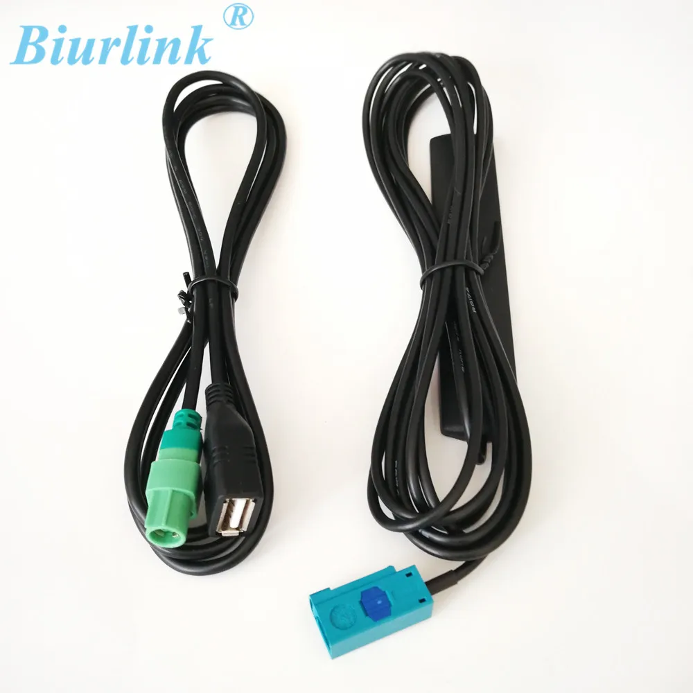 1 шт. USB адаптер Biurlink аудио кабель Fakra антенна для BMW Series 3 Z X5 X6|fakra antenna adapter|antenna