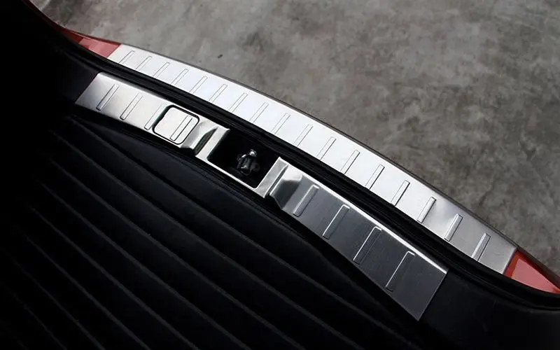 BBQ@FUKA Новый автомобильный стайлинг внешнего и внутреннего защитного щитка заднего бампера, наклейка подходит для Mitsubishi Outlander 2013 2014 гг.