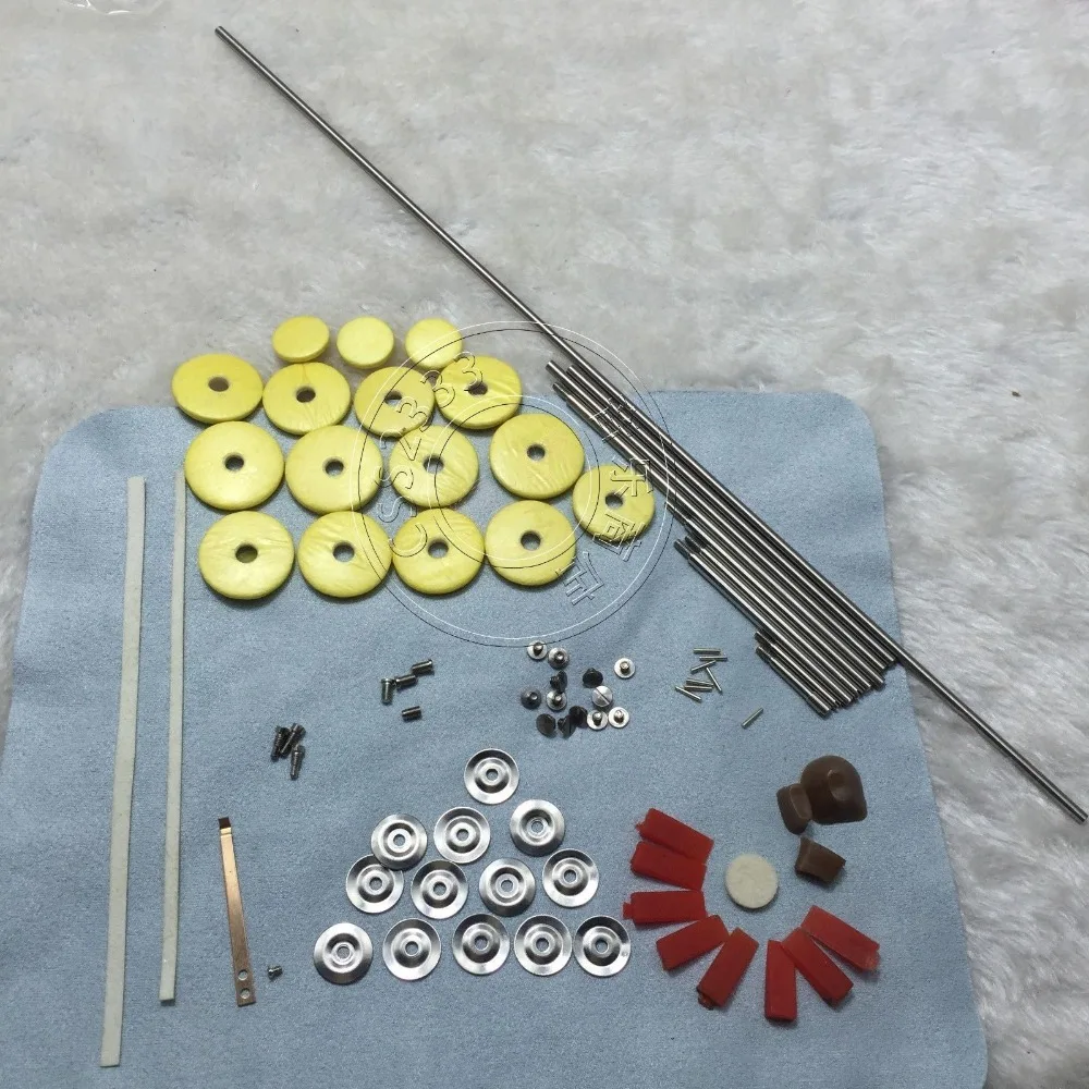 

Flute repair parts screws,parts +Closed Holes Flute pads 16 pcs