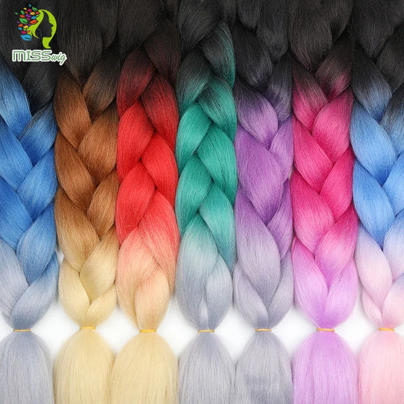 MISS WIG Jumb плетеные синтетические волосы 88 цветов в наличии 24 дюйма вязанные