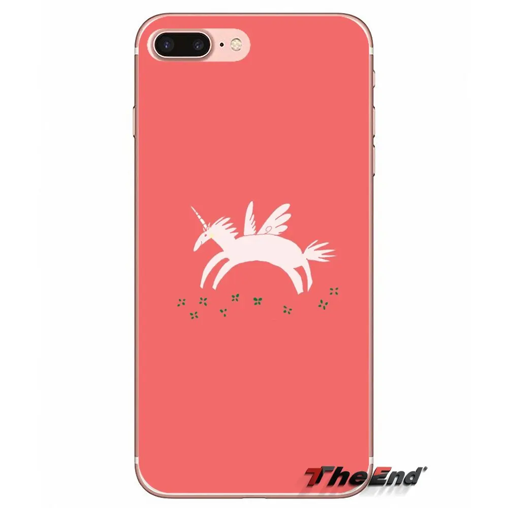 Розовый Невидимый Единорог Мягкий ТПУ чехол для HTC One M7 M8 A9 M9 M10 E9 Plus Desire 630 530 626 628 816