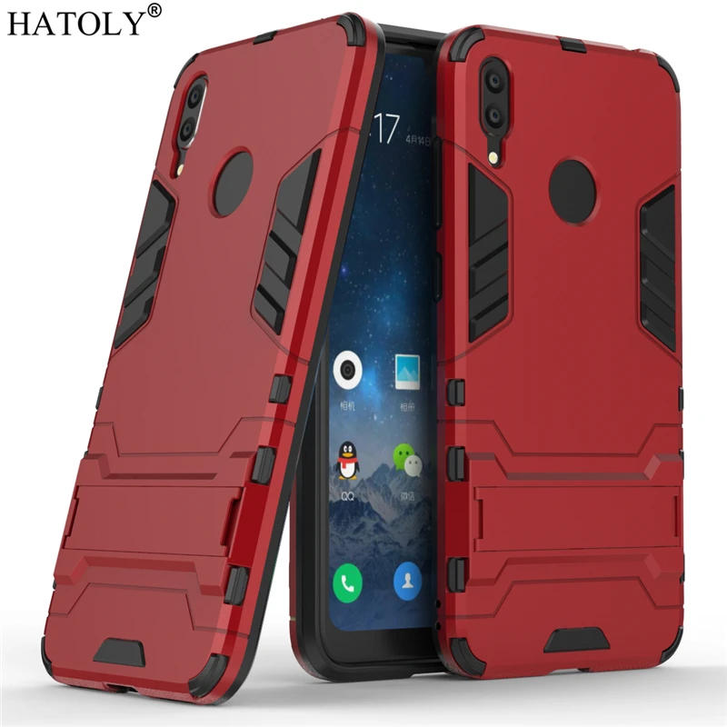 Чехол для Huawei Y7 Prime 2019 армированный чехол робота задняя крышка из поликарбоната