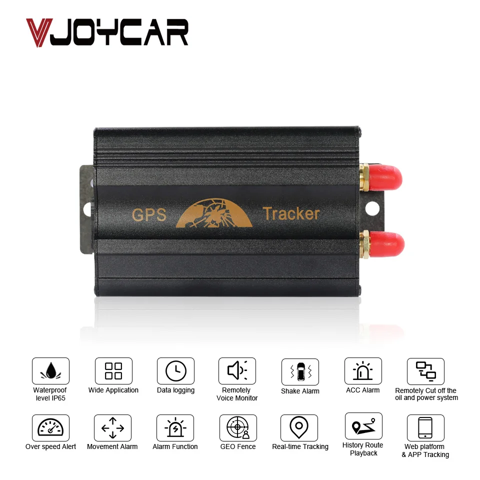8pc Car Tracking Device Coban TK103A Vehicle GPS Tracker GPS103A Cut Oil Fuel Sensor SOS Geo-fence Over Speed Alarm Free Web APP |