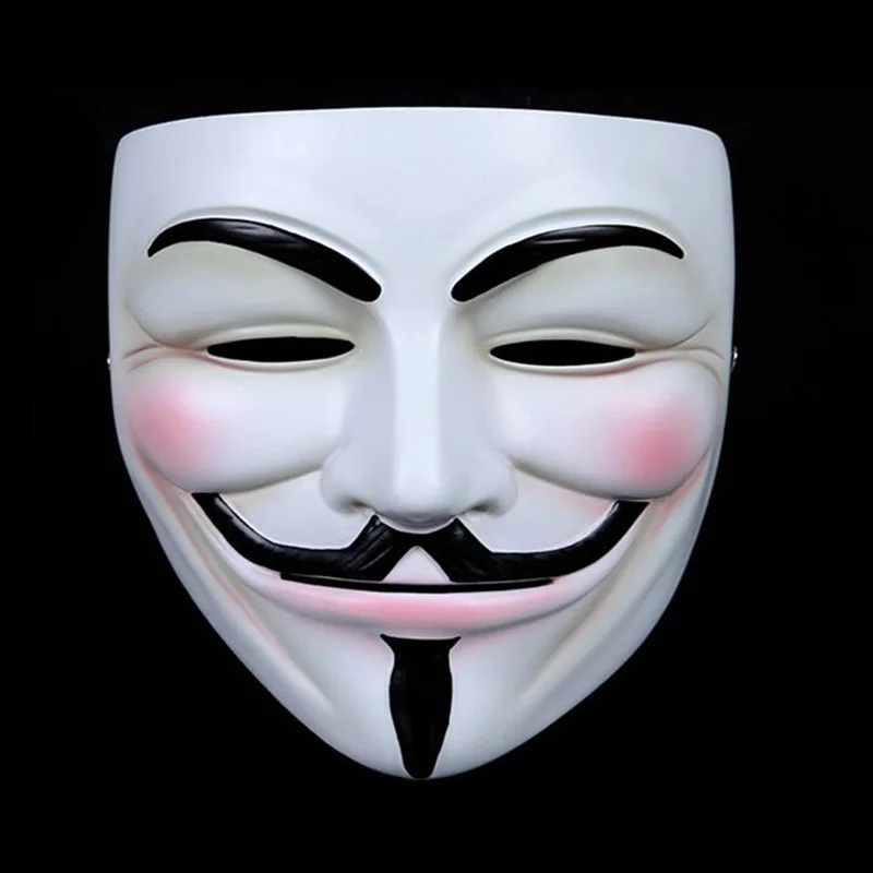 V White Payday 2 Маска Смола The Heist Даллас/Волк/цепи/Косплей хокстона Хэллоуин ужас Клоун маскарад косплей карнавал костюм реквизит - Цвет: V White