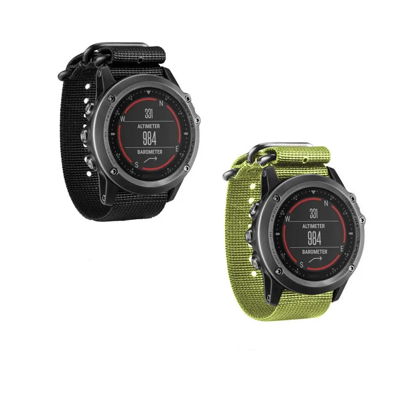 Ремешок нейлоновый для наручных часов роскошный сменный Браслет Garmin Fenix 3 5X 26 мм 5
