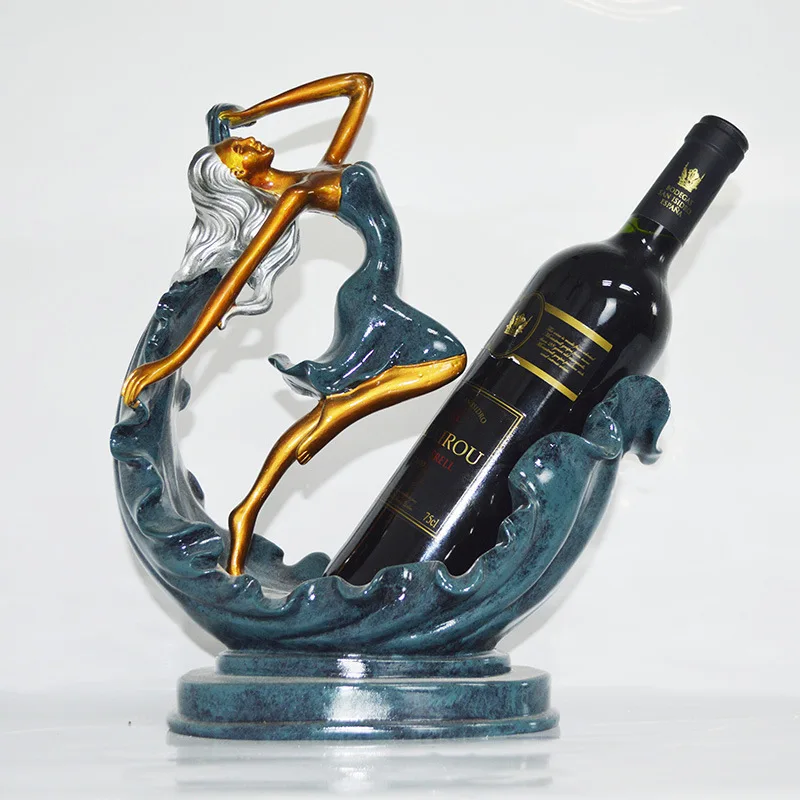 

Beauty Liquor Shelf Decoration Creative Living Room Liquor Cabinet Home Decoration Nordic Resin Handicraft