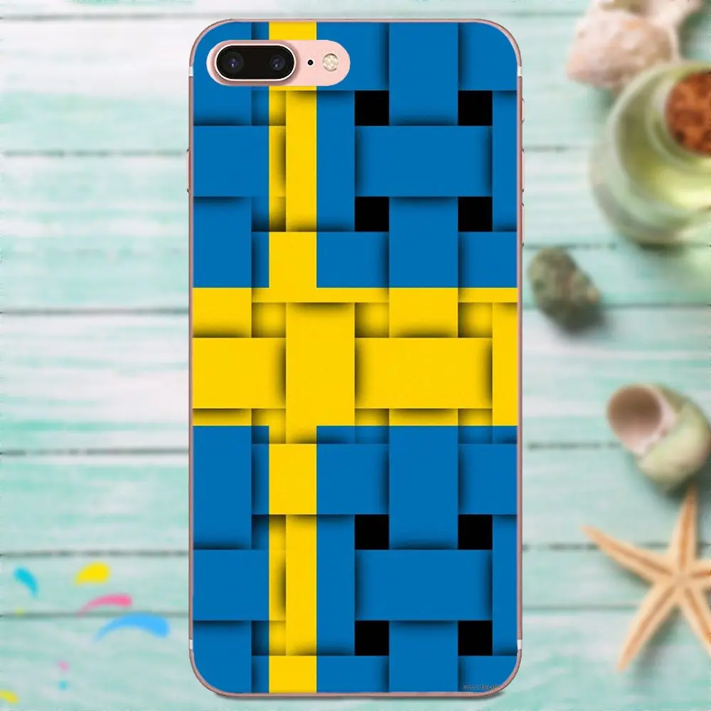 Шведский флаг для Galaxy J1 J2 J3 J330 J4 J5 J6 J7 J730 J8 2015 2016 2017 2018 mini Pro мягкие ТПУ чехлы