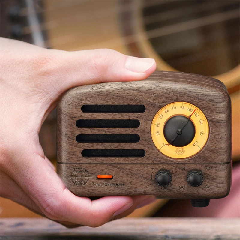 Xiaomi оригинальный радио Maowang FM Bluetooth портативный динамик дерево производства 10