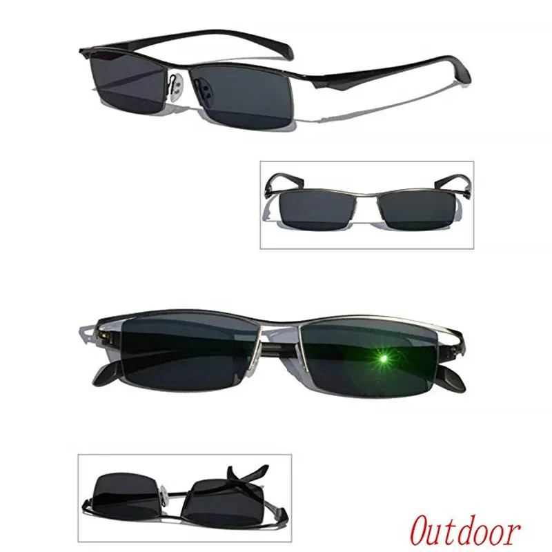 Ультралегкая металлическая оправа MINCL/модные солнцезащитные фотохромные линзы