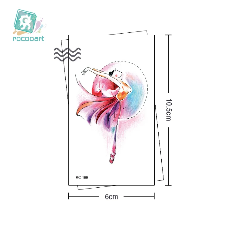Тату с Фламинго Rocooart временная тату руками наклейки милыми кошками для женщин