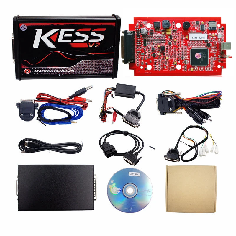 V2.47 онлайн ЕС красный KESS V2 5,017 полный мастер OBD2 менеджер Тюнинг KESS V5.017 4 LED KTAG V7.020 BDM Рамка K-TAG 7,020 ECU чип
