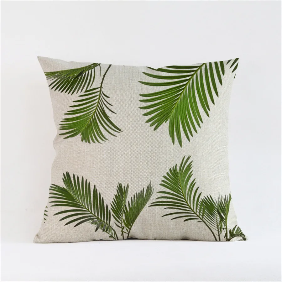 Тропические растения чехол для подушки из полиэстера накидка декоративная