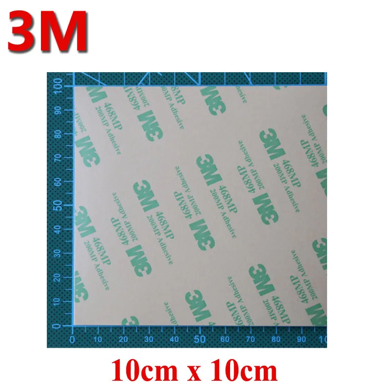 

4x 100*100mm 3M 468MP 200MP Adhesive Clear Double Sticky Sticker for Phone Repair, Panel Nameplate Bond, Key button Repair