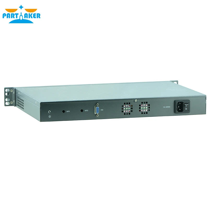 Причастник F4 Intel Celeron 3855U pfsense брандмауэр дешевый мини сервер компьютер с 6 intel 1000M LAN