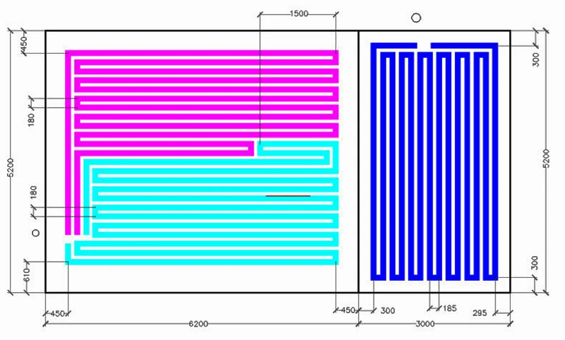 Недавно на рынке отопление пола системы, 110W до 220W только на квадратный метр, 220V нагревательный пояс, пол нагревательная пленка легко установить