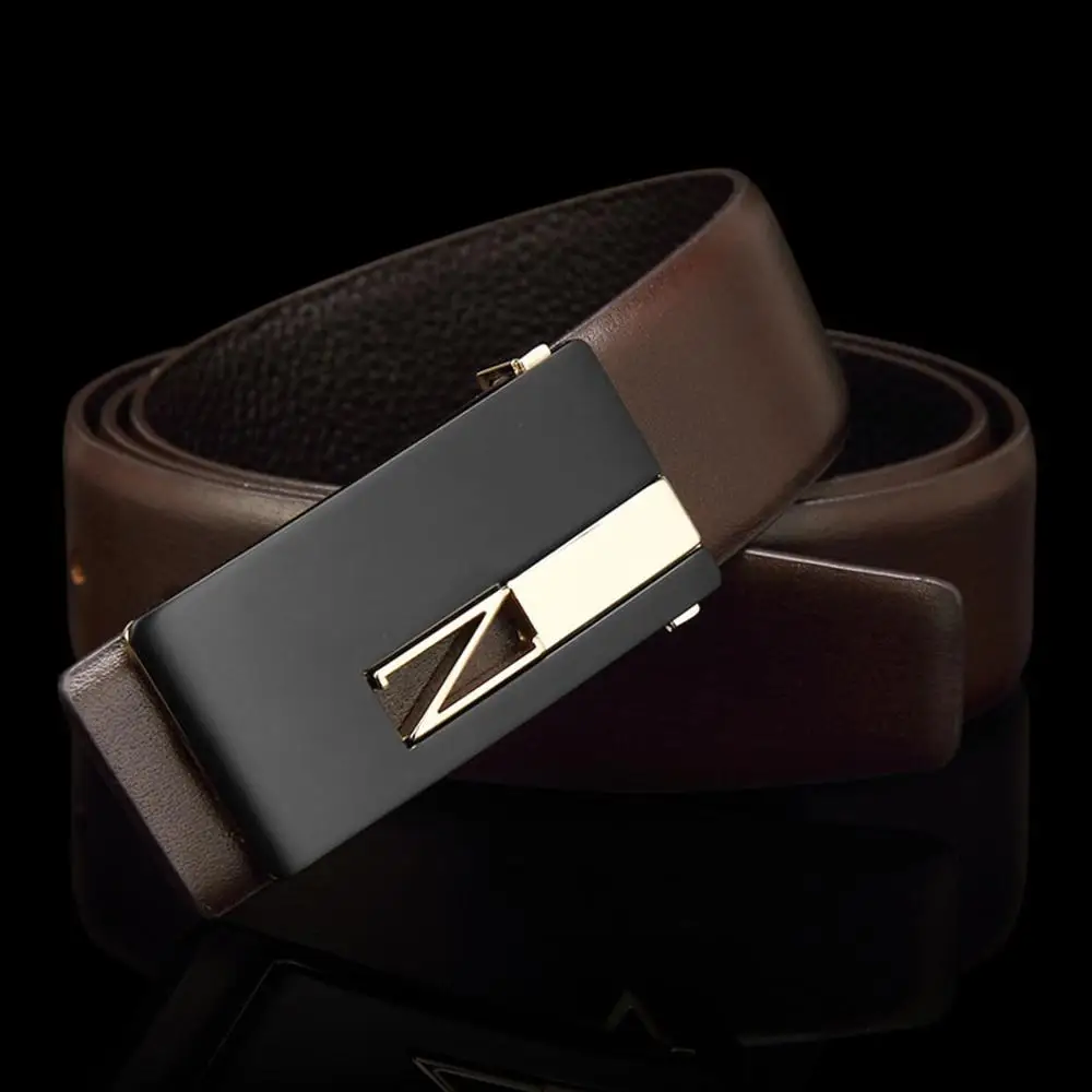 Мужской ремень из натуральной воловьей кожи с гладкой пряжкой|waist belt for men|metal waist