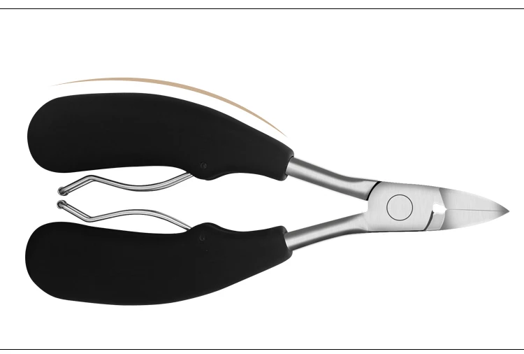 

Stainless Steel & Soft Rubber Handle Fingernail & Toenail Cuticle Nipper Trimming Cutter Scissor Plier Nail Clipper Cutter NT56