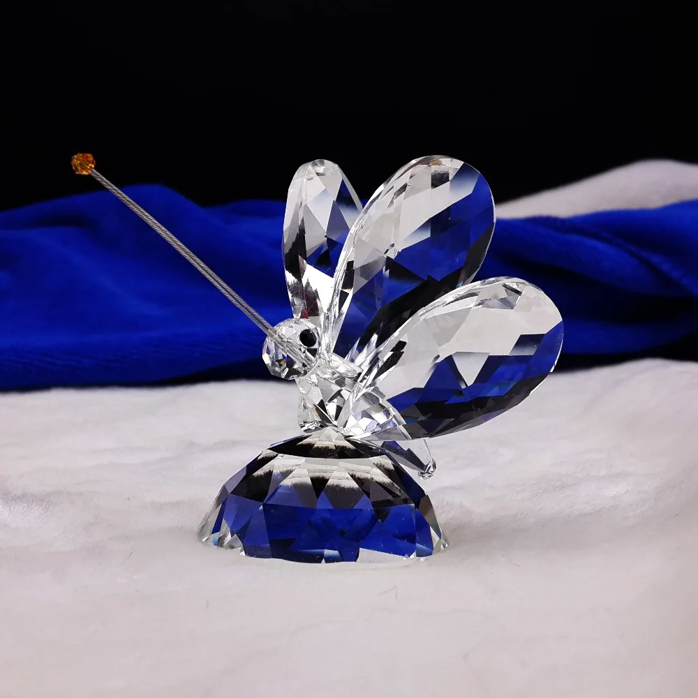 Элегантные Красивые Хрустальные стеклянные фигурки бабочек пресс папье