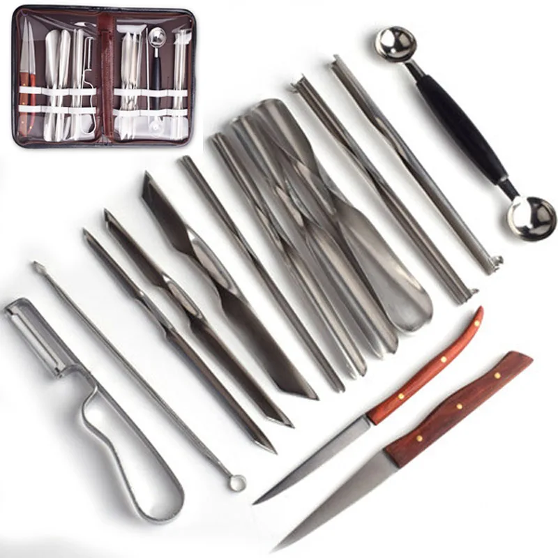 Набор инструментов среднего размера резные ножи для еды овощей и фруктов