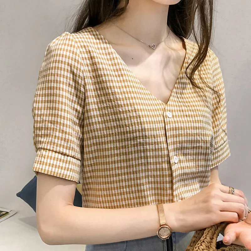 Женские топы и блузки женские рубашки летняя шифоновая блуза рубашка с v образным