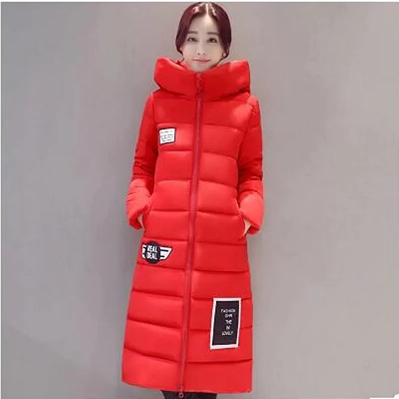 Women Winter Coat Jacket Warm Parkas plus size Overcoat High Quality Quilting down cotton long winter coat | Женская одежда