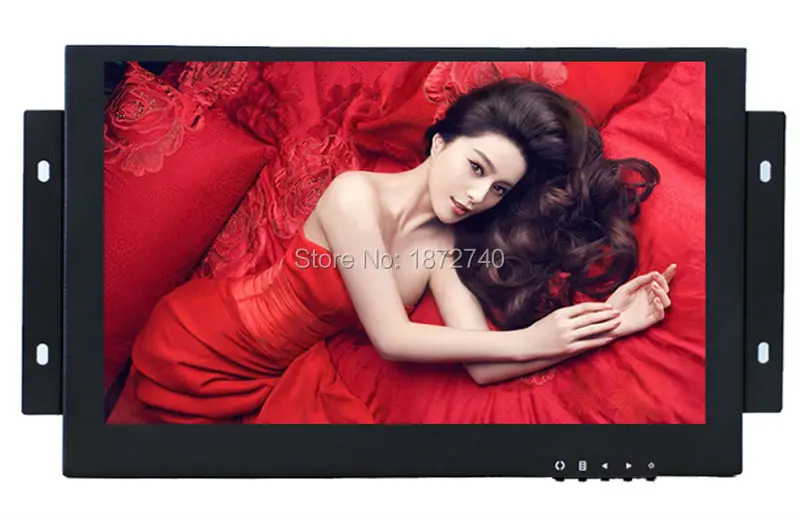 10-дюймовый промышленный монитор с открытой рамой металлический VGA /AV/BNC/HDMI