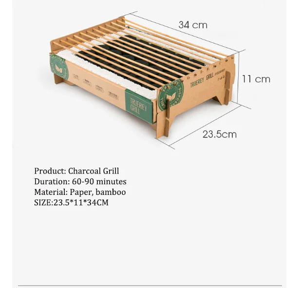 Барбекю древесный уголь гриль легко собрать здоровый Экологически чистый