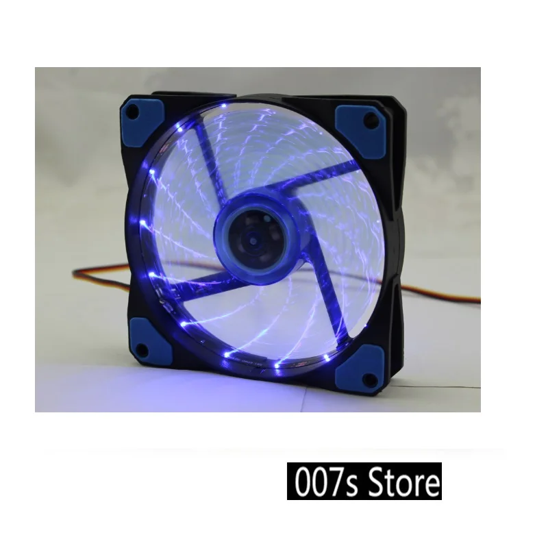 Новый кулер вентилятор охлаждения для KEEPRO DC 12V 3Pin 4Pin 120*120*25 мм 15 светодиодный свет