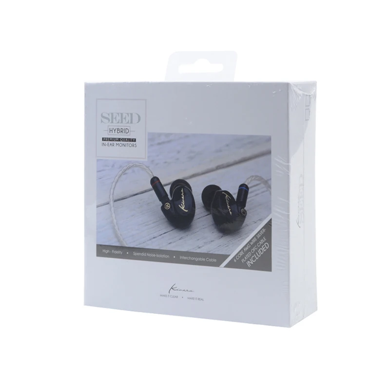 KINERA SEED BA + DD Гибридный Драйвер HiFi музыкальный монитор наушники в ухо с 2pin/0 78 мм