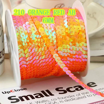 Горячая Распродажа 100 ярдов/партия 6 мм блестящая AB цветная Блестящая лента с