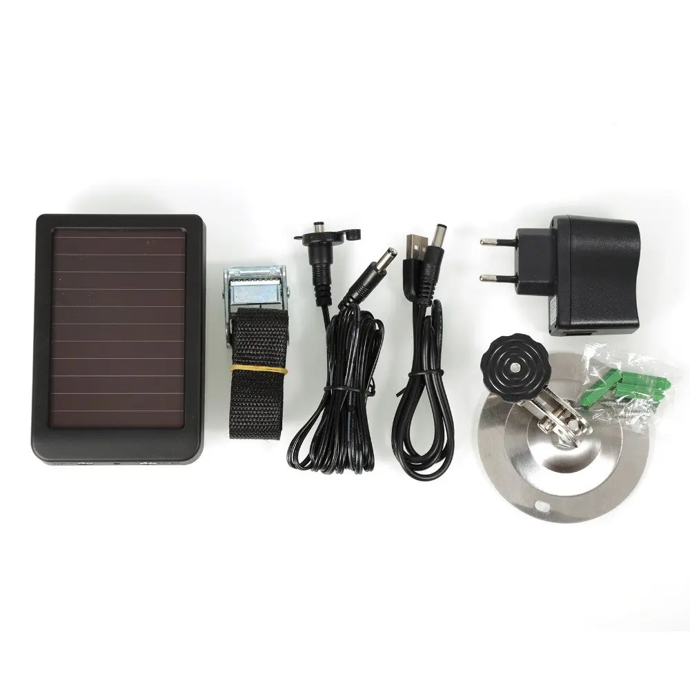 

HC300M Solar Panel Battery External Power Charger for Suntek Hunting photo traps camera HC500M HC700G HC550M HC700G HC350M