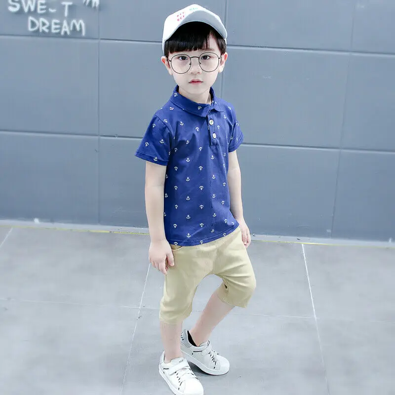 2 шт./комплект хлопковая футболка с коротким рукавом и шорты | Мать ребенок