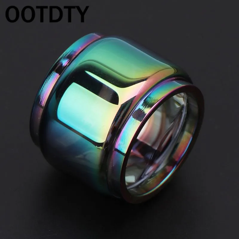 OOTDTY прозрачная Радуга Vape стеклянная трубка стеклянный бак аксессуары для электронных сигарет для Vape ручка 22 испаритель распылитель