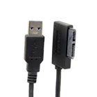 CY USB 3,0 до 7 + 6 13pin тонкий Sata адаптер кабель для ноутбука Cd DVD Rom Оптический привод