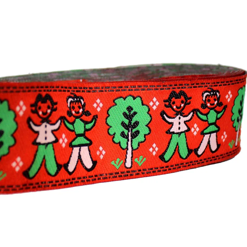 20 ярдов * 5 см китайские ленты национальный стиль цифровой мультфильм жаккардовая