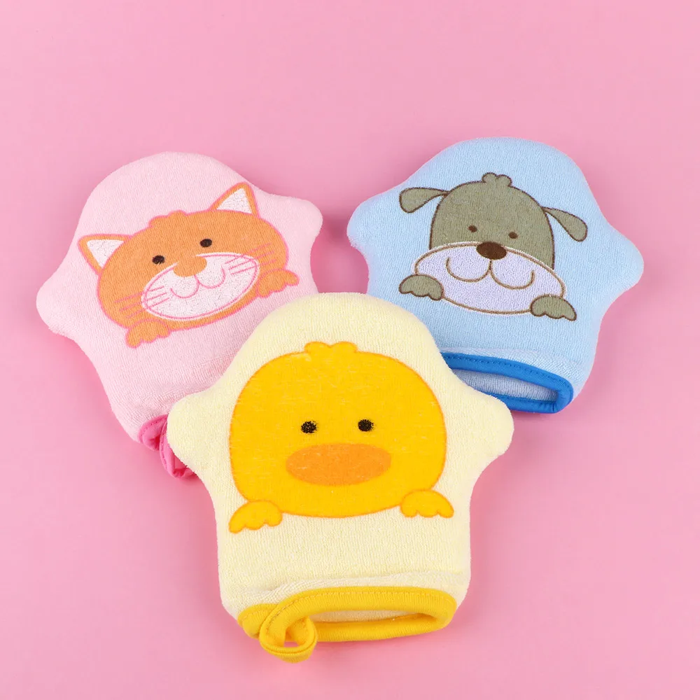 3 цвета Мультяшные супер мягкие хлопковые детские кисти для ванны и душа милые