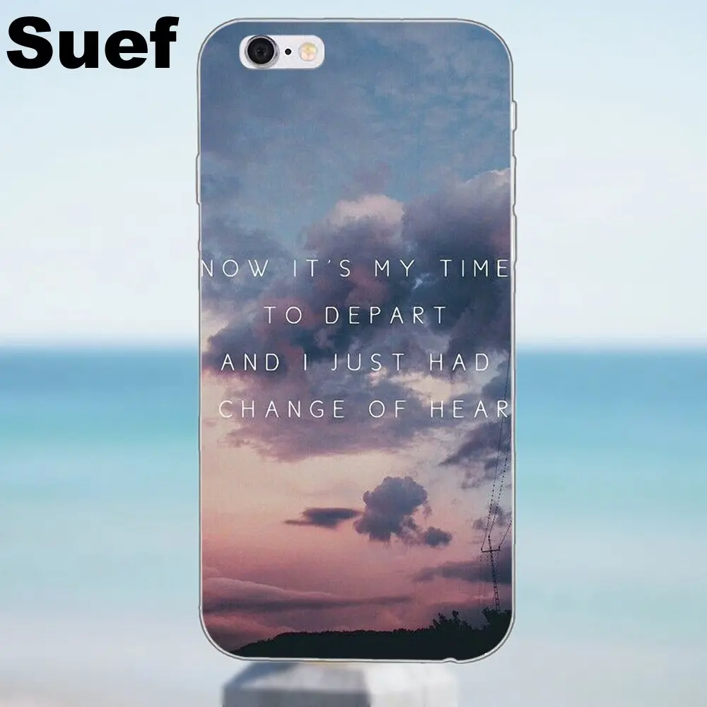 Для iPhone X 4 4S 5 5S 5C SE 6 6S 7 8 Plus Samsung Galaxy A3 A5 J1 J3 J5 J7 2016 2017 мягкий узор город 1975 текст Tumblr|for